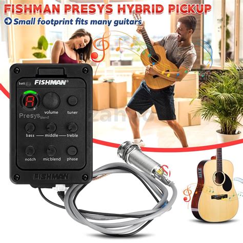 Fishman Presys Blend 301 Folk Acoustic Guitar Pickups Mic Beat Board