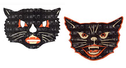 VintageHalloweenCatMask_feat • hauspanther