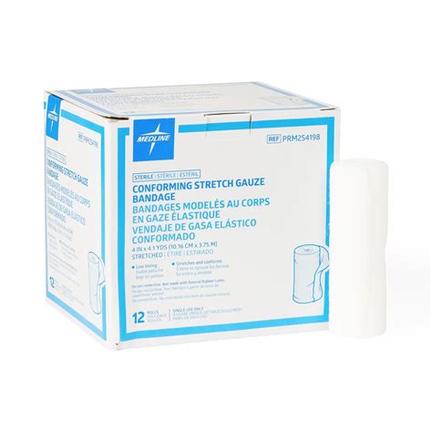 Medline Sterile Conforming Stretch Gauze Bandages