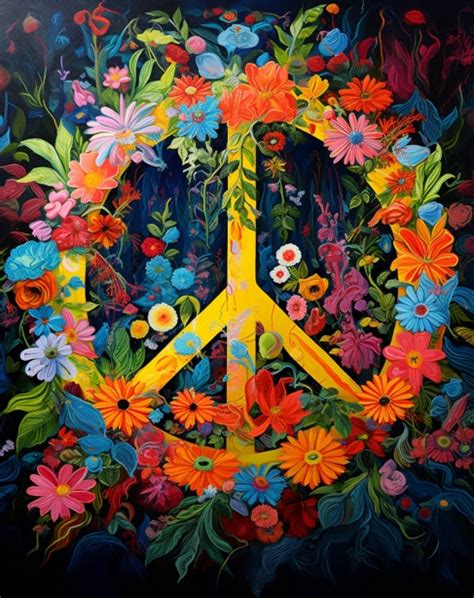 Flower Power Peace Symbol Free Stock Photo Public Domain Pictures