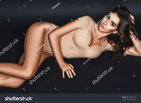 Beautiful Sexy Brunette Girl Long Hair Stock Photo 403381207 Shutterstock