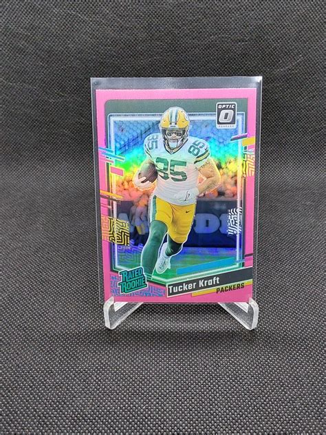 2023 Donruss Optic TUCKER KRAFT PINK HOLO PRIZM ROOKIE GB PACKERS 243