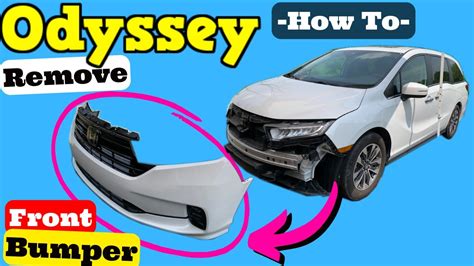 2021 2022 2023 Honda Odyssey Front Bumper Removal How To Remove Front