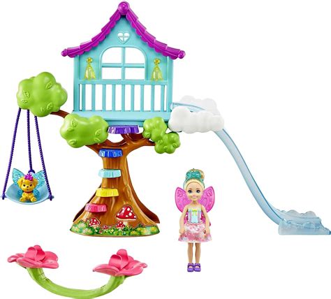 Barbie Dreamtopia Coffret Cabane dans lArbre Enchantée avec Mini