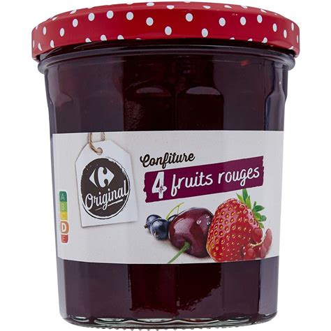 Confiture Fruits Rouges Carrefour Original Le Pot De G Prix