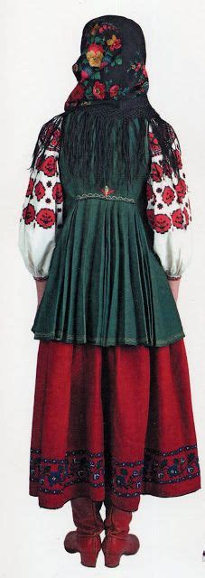 FolkCostume Embroidery Costume With Andarak North Chernyhiw Province