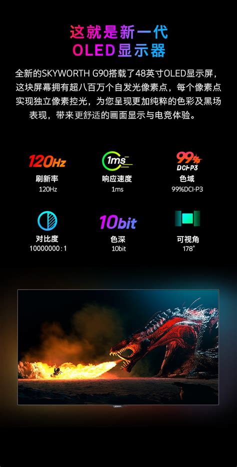 Skyworth Launches 48-Inch 4K OLED HDMI 2.1 Monitor with 120 Hz Refresh ...