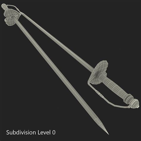 Small Sword 3D Model 29 Ma Max 3ds C4d Obj Free3D