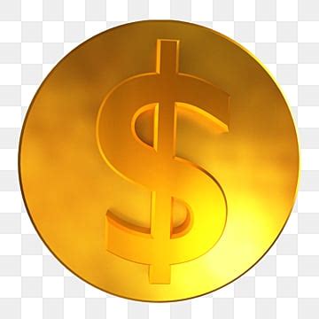 Gold Coin Dollar Vector PNG Images Gold Dollar 3d Coin Isometric New