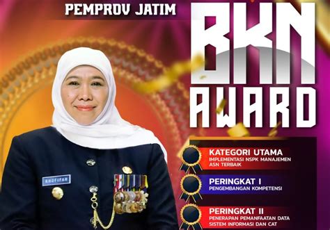 Woow Jatim Borong 39 Penghargaan Bkn Awards 2023 Surabaya Today