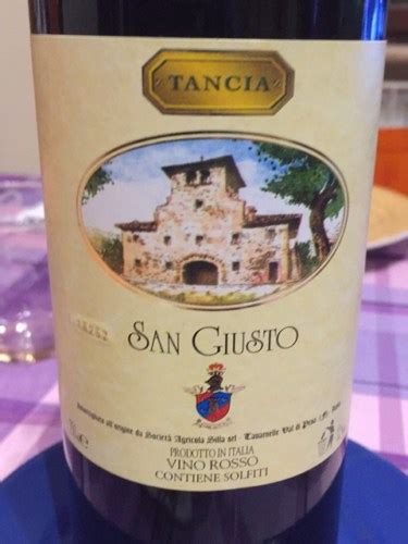 Tancia Azienda Agricola Silla San Giusto Rosso Vivino US