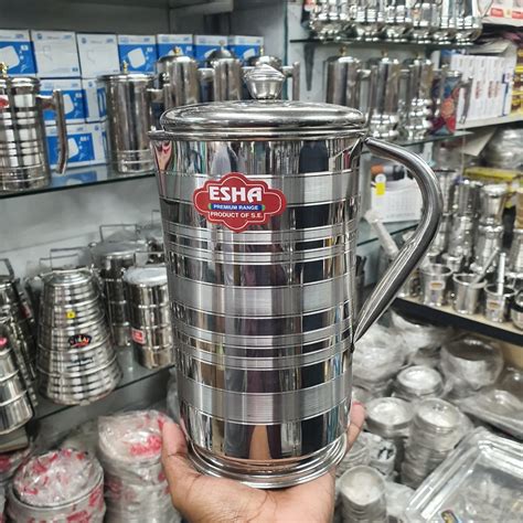 Stainless Steel Indian Water Jug Chowk Bazar