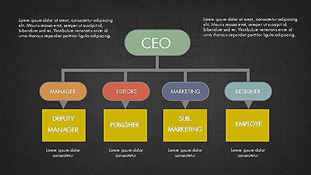 CEO Organization Chart for Presentations in PowerPoint and Keynote ...