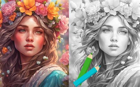 Tavaszi kifestő, színező lányoknak - Festőklub 