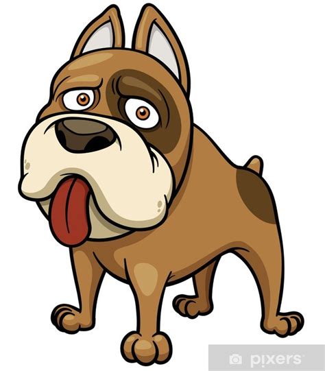 Wall Mural Vector Illustration Of Cartoon Dog Pixersuk