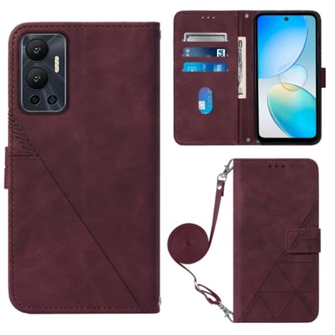 Infinix Hot X Crossbody D Embossed Flip Leather Phone Case