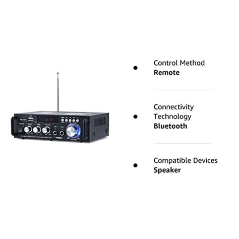 Kaynell 298A Wireless Bluetooth 5 0 Stereo Audio Amplifier RMS 40Wx2