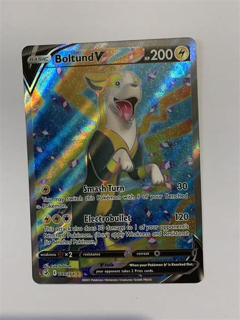 Pokémon TCG Boltund V Fusion Strike 249 264 Holo Full Art for sale