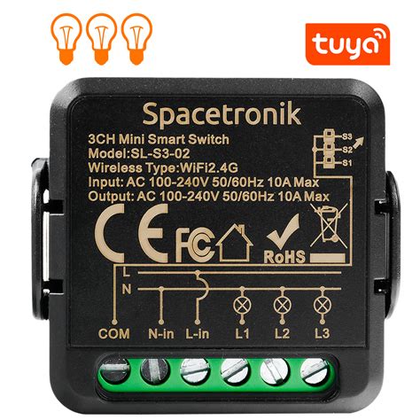 Bezprzewodowy mini switch światła biały pojedynczy