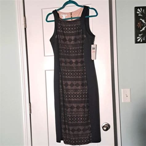 Maggy London Dresses New Maggy London Dress Black And Nude Tags Very Pretty Poshmark