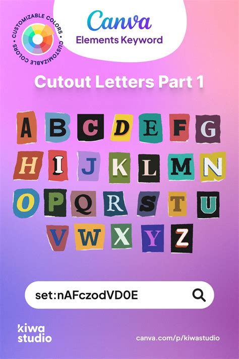 Cutout Letters Ransom Letters Canva Pro Elements Keyword Graphic