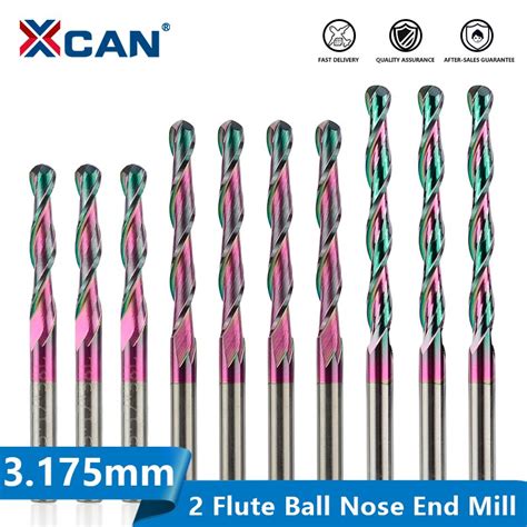 Xcan Ball Nose End Mill Flute Super Coating Carbide Milling Cutter