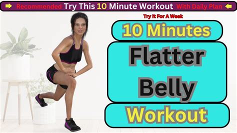 Minute Belly Workout Get A Flatter Stomach Youtube