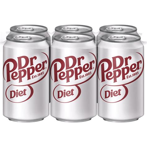 Diet Dr Pepper 12 Fl Oz Cans 6 Pack Diet Carlie Cs