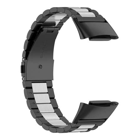 Fitbit Charge 5 Stalen Band Zwart Zilver Smartwatchbanden Nl