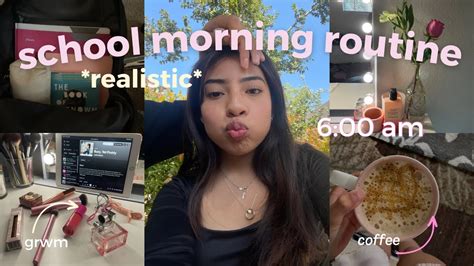 My 6am Realistic School Morning Routine Grwm Life Update Morning