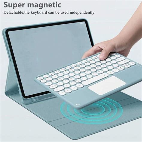 Funda de teclado magnético compatible con teclado panel táctil y ratón