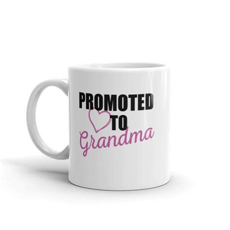 Promoted To Grandma Coffee Mug Customized Coffee Mug Custom Etsy