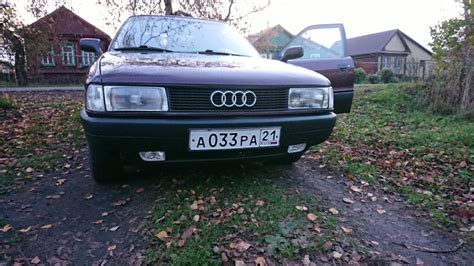 Установил туманки а ля американка плюс освежил бампер Audi 80 B3