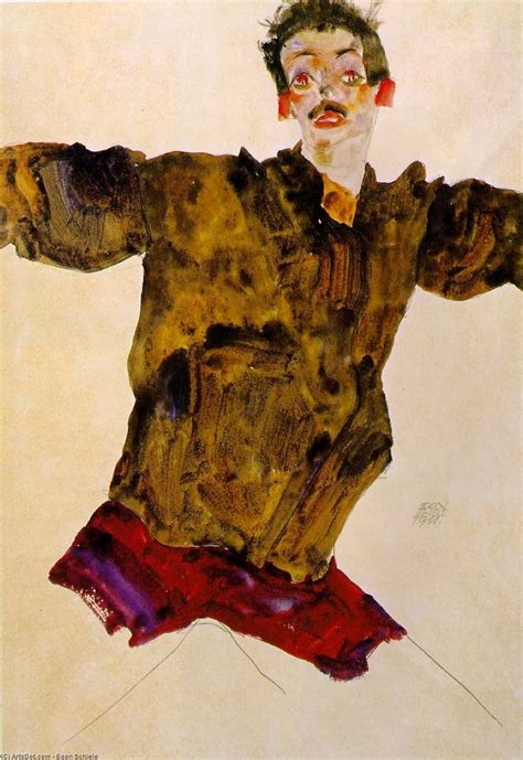 Art Reproductions Self Portrait With Outstretched Arms By Egon