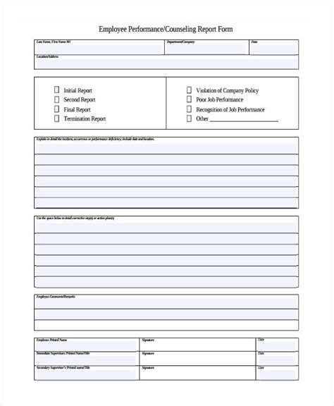 Free Employee Statement Forms In Pdf Ms Word Excel