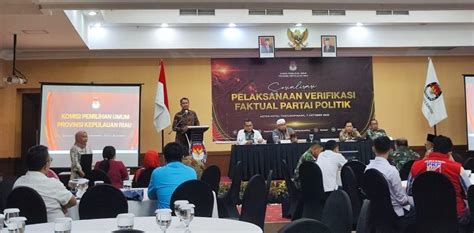 KPU Kepri Sosialisasikan Syarat Verifikasi Faktual Parpol Ulasan Co