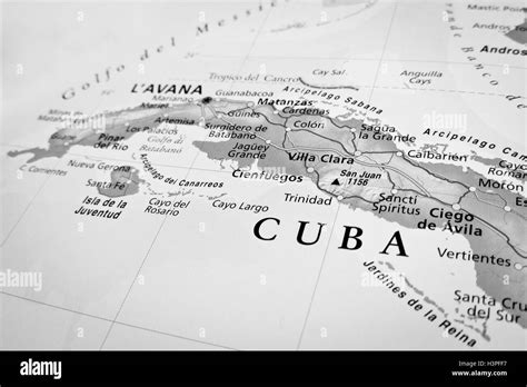 Geographical view of Cuba Stock Photo - Alamy