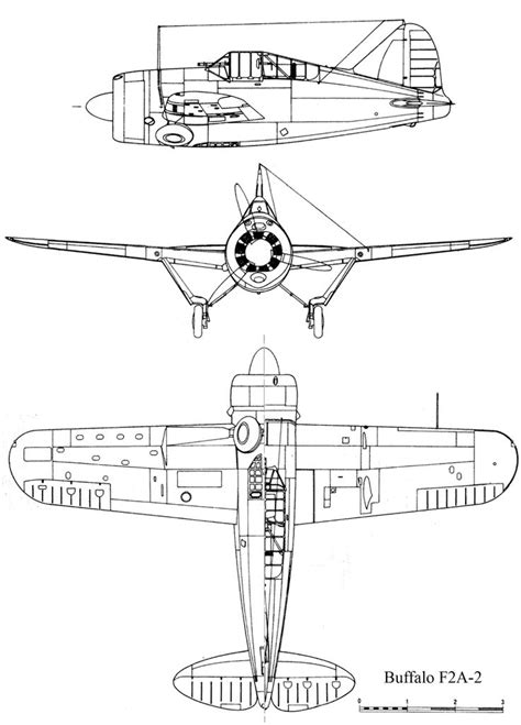 Brewster F2a Buffalo Blueprint Download Free Blueprint For 3d