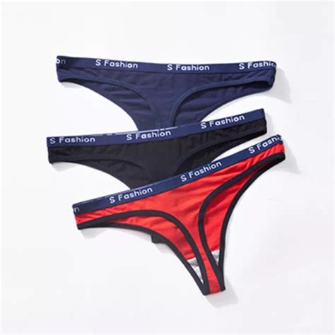 FEMMES G STRING SEXY Lettre Lingerie T Back String Taille Basse Coton Multi EUR 5 40 PicClick FR