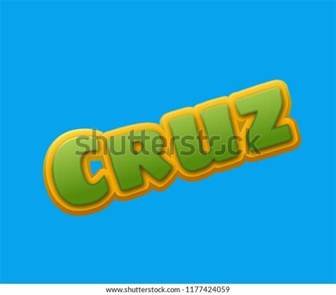 Cruz Popular Nick Names Around World Stock Illustration 1177424059