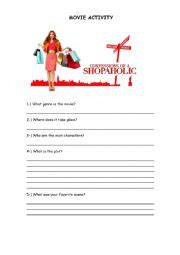 Confessions Of A Shopaholic Worksheets