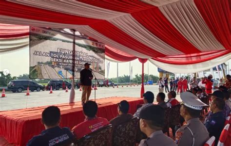 Jalan Tol Pasuruan Probolinggo Seksi A Beroperasi Fungsional Dukung