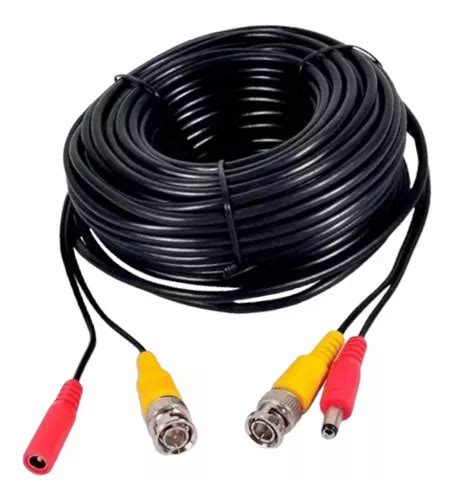 Cable Bnc Para C Maras Cctv Video Poder Metros Cuotas Sin Inter S