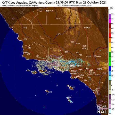 Los Angeles CA (KVTX) Weather Radar