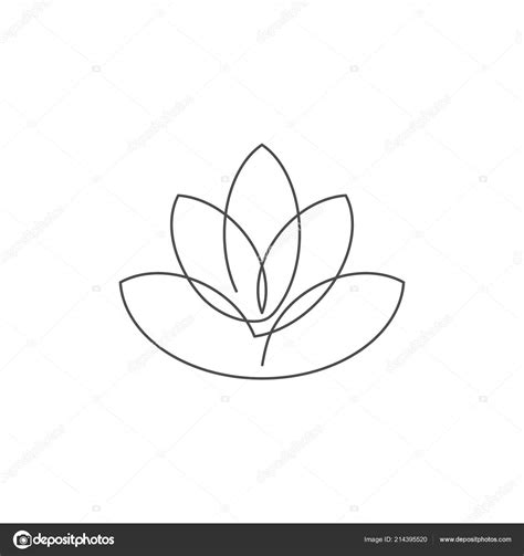 Lotus Flower Line Drawing Vector Best Flower Site