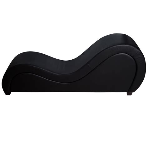 PU Leather Sofa Ottoman S Shape Sex Sofa Chaise Yoga Chair Bedroom