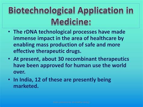 Biotechnology and its applications | PPT