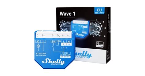 Shelly Qubino Wave Relais Blauw Kanaals Z Wave