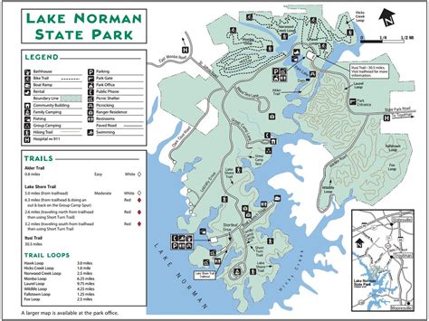 North Carolina State Park Maps Dwhike