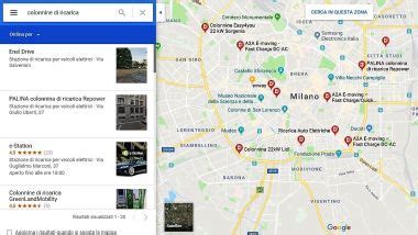 Auto Elettriche Le Colonnine Di Ricarica Su Google Maps